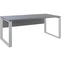 Composad Schreibtisch 170x80cm Arbeitszimmer Smartworking grauweiß Metaldesk
