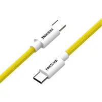 Celly USB-C-auf-USB-C-Kabel PT-CTC002-5Y, 1,5 m, 60 W, gelb - Smartphone-kompatibel