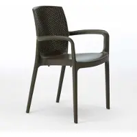 GRAND SOLEIL Stühle Küchenstuhl Esstischstuhl Esszimmerstuhl Boheme Arm - Braun