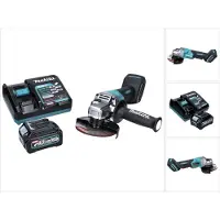 Makita GA 016 GD1 Akku Winkelschleifer 40 V max. 125 mm Brushless XGT + 1x Akku 2,5 Ah + Ladegerät