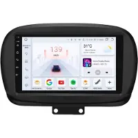 Happiq Autoradio mit Bluetooth und CarPlay für Fiat 500X (2014–2020) – Kompatibel mit Apple und Android – Stereoanlage – Navigationssystem – 4 GB RAM, 32 GB Speicher