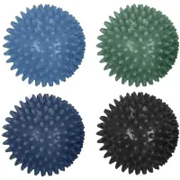 Spokey - Massage Bälle (4er-Pack) PP11740 (15 cm x 5 cm) (Schwarz/Blau/Dunkelblau/Grün)