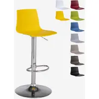 GRAND SOLEIL Höhenverstellbarer matter Designhocker Imola Matt Küchenbar - Gelb