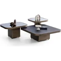AEA Tischset Couchtisch + 2 Beistelltische im Set 3tlg. Set Wohnzimmer Tisch