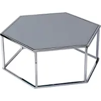 AEA Grauer Couchtisch aus Edelstahl modern elegant