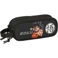 Safta Dragon Ball 21x8x6 Cm Double Mäppchen Schwarz Mann Schwarz One Size