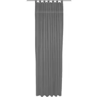 Wirth Vorhang "Wiessee" Gr. 5, grau, B:150cm H:245cm, Jacquard, Baumwolle, Leinen, Modal, Gardinen, Vorhang