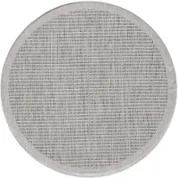 Ayyildiz Hali Outdoor Teppich GIZA Grau 200 x 200 cm Rund