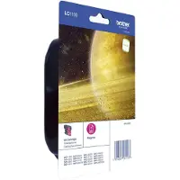 Brother LC-1100M, Magenta Blister Pack, Magenta, Tinte auf Pigmentbasis