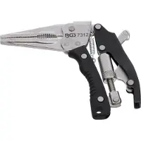 Bgs Locking Long Nose Grip Pliers, 430 g