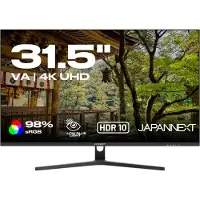 Japannext JN-V315UHDR, 80 cm (31.5"), 3840 x 2160 Pixel, 4K Ultra HD, LCD, 5 ms, Schwarz