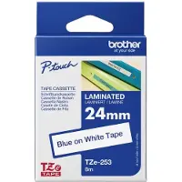 Brother TZE-253, Blau auf weiss, TZe, Wärmeübertragung, China, 5 Jahr(e),