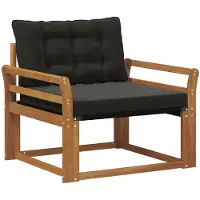 vidaXL Outdoor-Sofagarnitur Massives Akazienholz und Textilene Natur