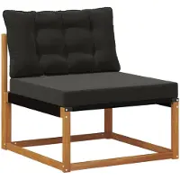 vidaXL Outdoor Mittelsofa Massivholz Akazie Natur