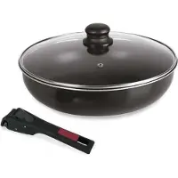 Sitram Agile Schmorpfanne - Antihaftbeschichtetes Aluminium Ø 28 cm - Schwarz