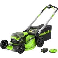 Greenworks GD60LM51SPK4 - Selbstfahrender Akku-Rasenmäher - 60V/4Ah - Schnittbreite 51 cm