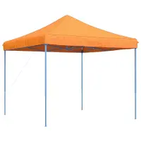 Syfax Party-Zelt 292 x 292 x 315 cm Orange Oxford-Stoff