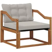 vidaXL Outdoor-Sofagarnitur Massives Akazienholz und Textilene Natur