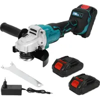 OEM Winkelschleifer, bürstenloser Motor, 3-Gang-Betrieb, Mit 2X Batterie