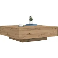 Syfax Couchtisch mit LED-Streifen Artisan-Eiche 100 x 100 x 31 cm