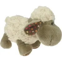 Merkloos Plüsch Schaf Kuscheltier soft curly 20cm braun Spielzeug Kinder