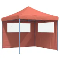Syfax Party-Zelt 292 x 292 x 315 cm Terrakotta Oxford-Stoff