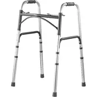 StarTech.com Höhenverstellbares Aluminium-Gehgestell - 158 kg belastbar - Faltbare Gehhilfe und Gehstock - Mobilitätshilfe für Senioren und Menschen mit Mobilitätseinschränkungen