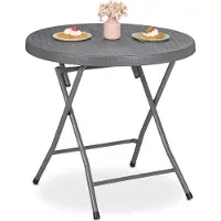 Northix Klappbarer Gartentisch in Rattanoptik