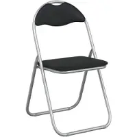 vidaXL Klappstuhl 8 stk. Kunstleder Schwarz und Grau 48 x 43,5 x 81 cm