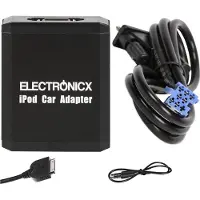 ELECTRONICX AUX-Adapter für iPhone, iPad, iPod und CD-Wechsler, Smart, Fiat, Lancia, 8-polig ▶ Premium USB- und Bluetooth-Adapter für Autoradios