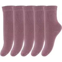 Minymo Ankle Sock -solid (5-pack) dusky orchid (660) 31\\34