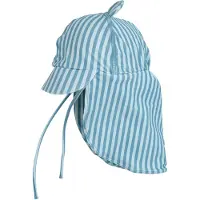 Huttelihut - Kid's Sun Hat with Ears UV60 - Cap Gr 50 cm - 12-24 Months blau/türkis