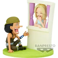 Banpresto One Piece World Collectible Log Stories Usopp &amp; Kaya Figur 7 Cm