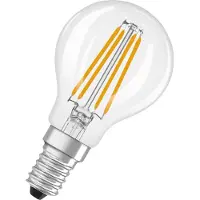 Osram LED-Leuchtmittel "LED Retrofit CLASSIC P-Form", Energieeffizienz: D, transparent (klar), L:8cm Ø:4,5cm, Leuchtmittel, LED-Leuchtmittel