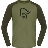 Norrøna - Femund PureUll L/S - Merinoshirt Gr M grün