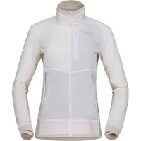 Norrøna - Leichte und atmungsaktive Fleecejacke - Falketind Warm1 Active Jacket W Snow White Oatmeal für Damen - Größe L - Weiß