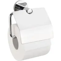 Wenko Toilettenpapierhalter "UV-Loc Isera", grau (chromfarben), B:13,5cm H:13cm L:7cm, Zinkdruckguss, Toilettenpapierhalter, Toilettenpapierhalter, Befestigen ohne Bohren