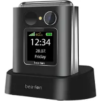 Beafon Fold 10 LTE, Klappgehäuse, Single SIM, 5,59 cm (2.2"), Bluetooth, 1350 mAh, Schwarz, Silber