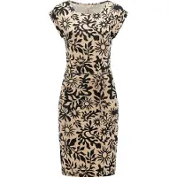 Ragwear Sommerkleid "Sommerkleid Taggien Print", Damen, Gr. XL, N-Gr, beige (sand26), Obermaterial: 95% Viskose CV. 5% Elasthan EL., Kleider Sommerkleid