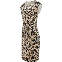 Ragwear Sommerkleid "Sommerkleid Taggien Print", Damen, Gr. M, N-Gr, beige (sand26), Obermaterial: 95% Viskose CV. 5% Elasthan EL., Kleider Sommerkleid