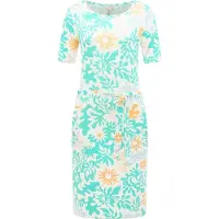 Ragwear Sommerkleid "Sommerkleid Taggiana Print YOUMODO", Damen, Gr. L, N-Gr, grün (mint combo), Obermaterial: 95% Viskose CV. 5% Elasthan EL., Kleider Sommerkleid