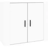 Syfax Sideboard Weiß 80x33x70 cm Holzwerkstoff