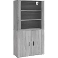 Syfax Highboard Grau Sonoma Holzwerkstoff