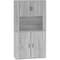 Syfax Highboard Grau Sonoma Holzwerkstoff