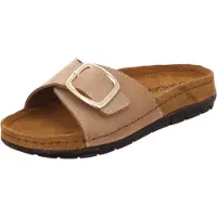Rohde Rodigo Damenschuhe Hausschuhe Pantolette Beige Freizeit