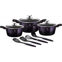 Berlinger Haus 10-teiliges Topfset BH-7141 LILA