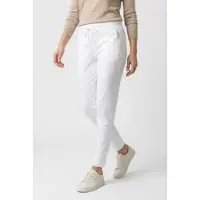 Sportalm Jogger Pants KITZBÜHEL, Damen, Gr. 42, N-Gr, weiß, Web, Obermaterial: 59% Polyamid, 41% Elasthan, clean, unifarben, regular fit knöchellang, Hosen Jogger Pants, mit Reißverschlusstaschen
