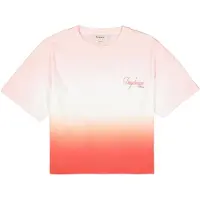 Garcia Kurzarmshirt , Mädchen, Gr. 176, rosa (chalk pink), Jersey, Obermaterial: 100% Baumwolle, bedruckt, normal taillenlang, Rundhals, Shirts Kurzarmshirt, mit Farbverlauf und Print/für Girls