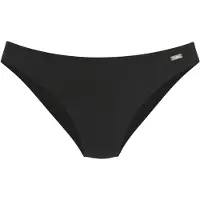 Buffalo Bikini-Hose "Moana", Damen, Gr. 40, N-Gr, bunt (schwarz), Recycling-Polyamid, Badehosen Bikini-Hose, in moderner Unifarbe