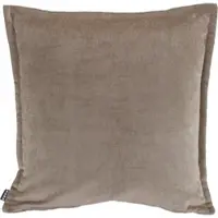 Hock Dekokissen H.O.C.K. "Bizantina", grau (taupe, unifarben), B:50cm H:10cm L:50cm, Polyacryl, Dekokissen_Sitzkissen_Kissenhüllen, Dekokissen, Kissenhülle mit Füllung, 1 Stück, mit umlaufender Biese